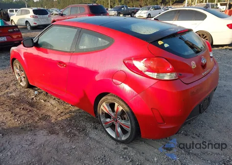 2013 Hyundai Veloster Base W/Black из США, поврежденный, VIN KMHTC6AD4DU093155